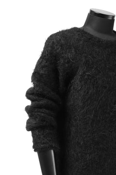 Load image into Gallery viewer, KLASICA BLIND MOHAIR KNIT SWEATER / FLUFFY 3.5G (BLACK)