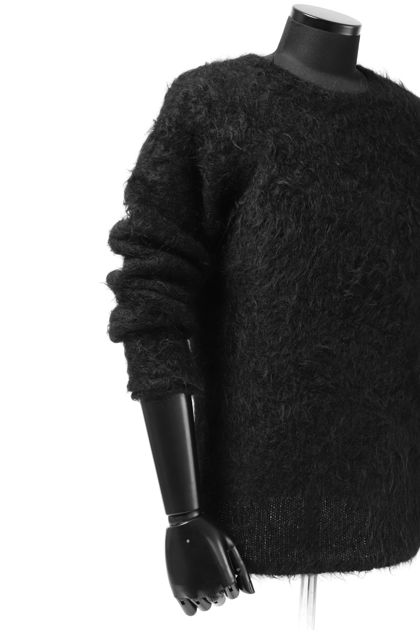 Load image into Gallery viewer, KLASICA BLIND MOHAIR KNIT SWEATER / FLUFFY 3.5G (BLACK)