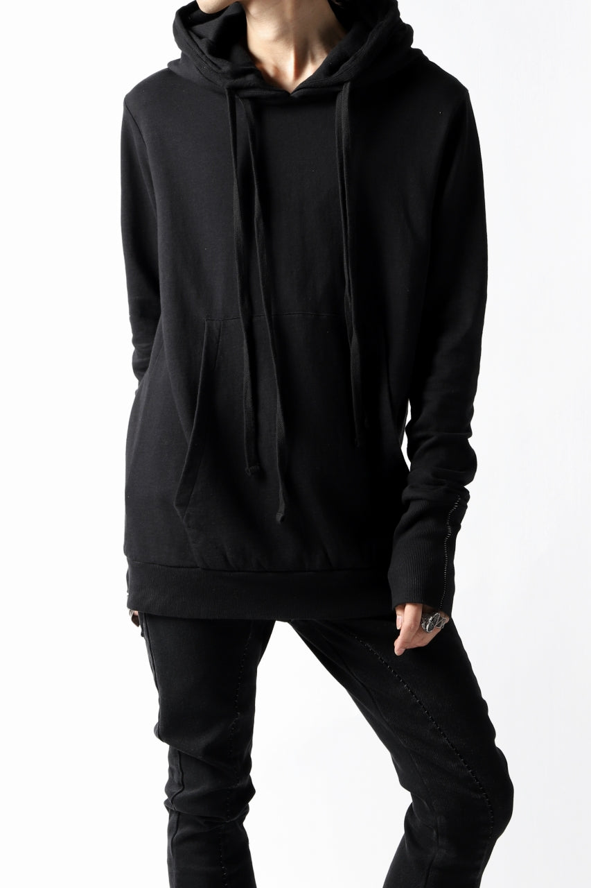 画像をギャラリービューアに読み込む, thomkrom DOUBLE HOODIE PULL OVER PARKA / OVER LOCKED (BLACK)