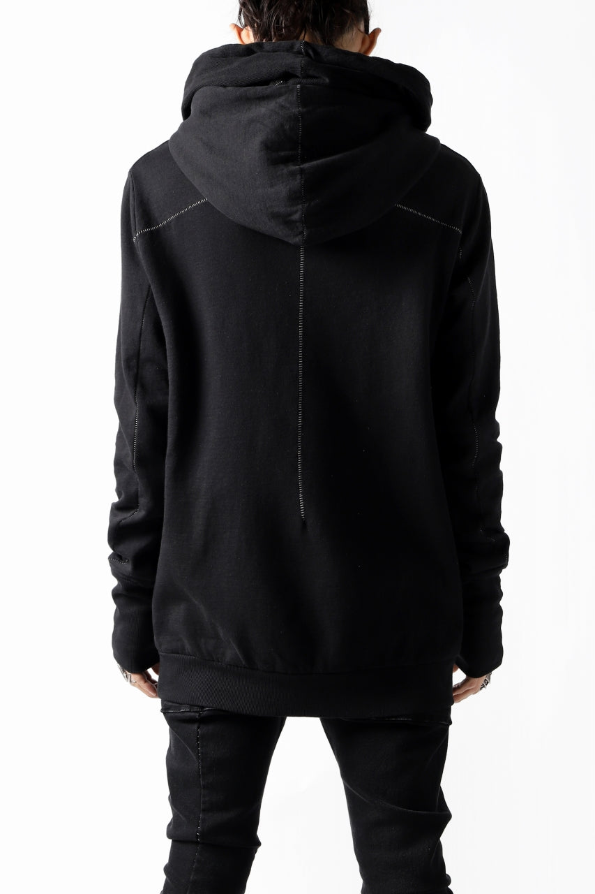 画像をギャラリービューアに読み込む, thomkrom DOUBLE HOODIE PULL OVER PARKA / OVER LOCKED (BLACK)