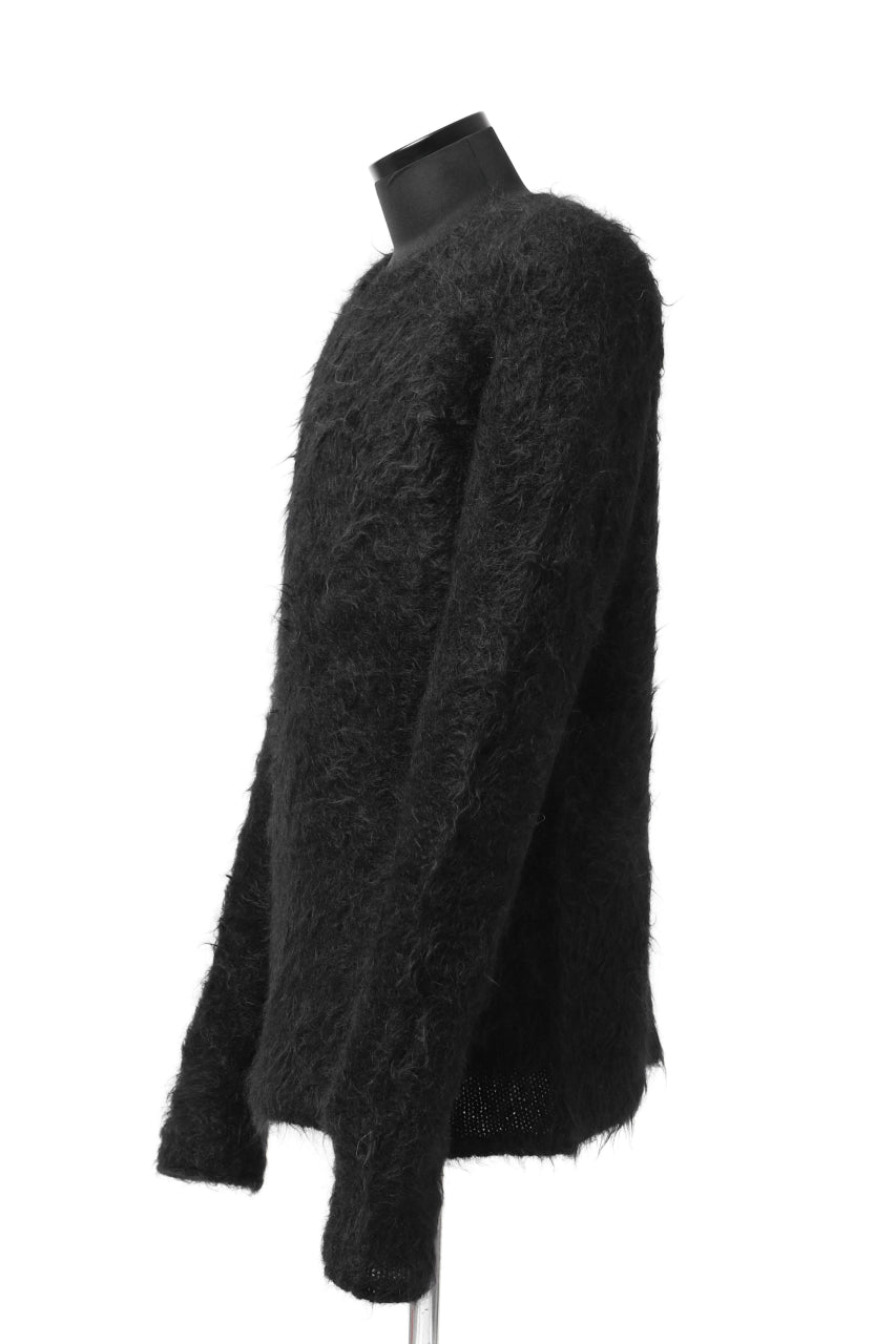 Load image into Gallery viewer, KLASICA BLIND MOHAIR KNIT SWEATER / FLUFFY 3.5G (BLACK)