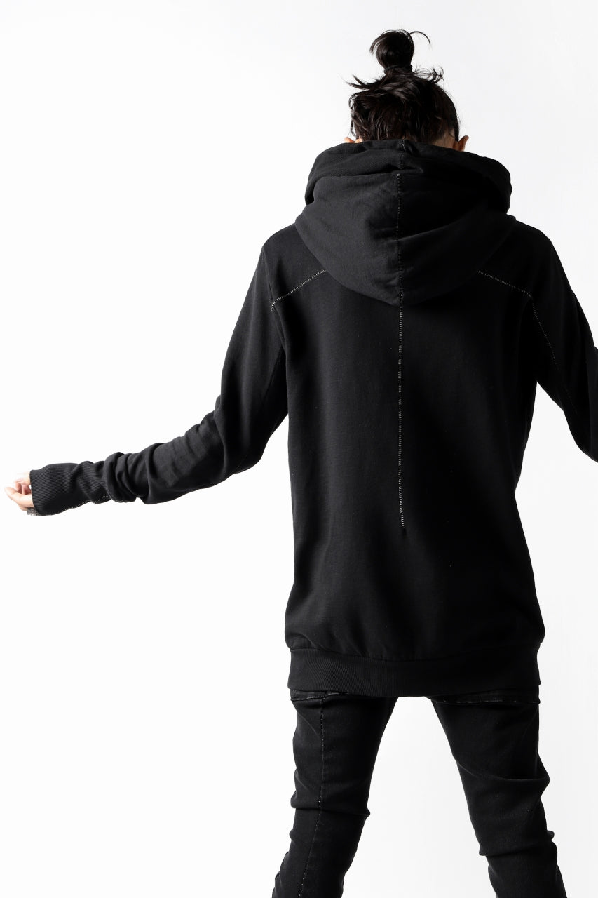 画像をギャラリービューアに読み込む, thomkrom DOUBLE HOODIE PULL OVER PARKA / OVER LOCKED (BLACK)