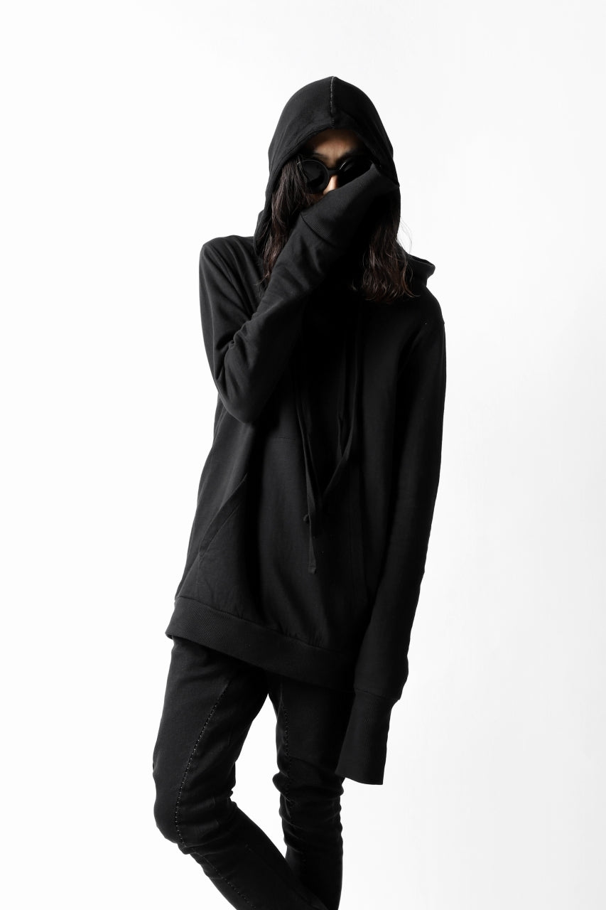 画像をギャラリービューアに読み込む, thomkrom DOUBLE HOODIE PULL OVER PARKA / OVER LOCKED (BLACK)