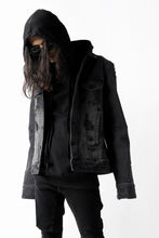 画像をギャラリービューアに読み込む, thomkrom DESTROY FADE JEAN JACKET / ELASTIC DENIM (DARK GREY)