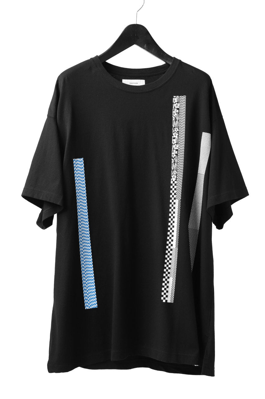 画像をギャラリービューアに読み込む, FACETASM BARCODE PRINT TEE (BLACK)