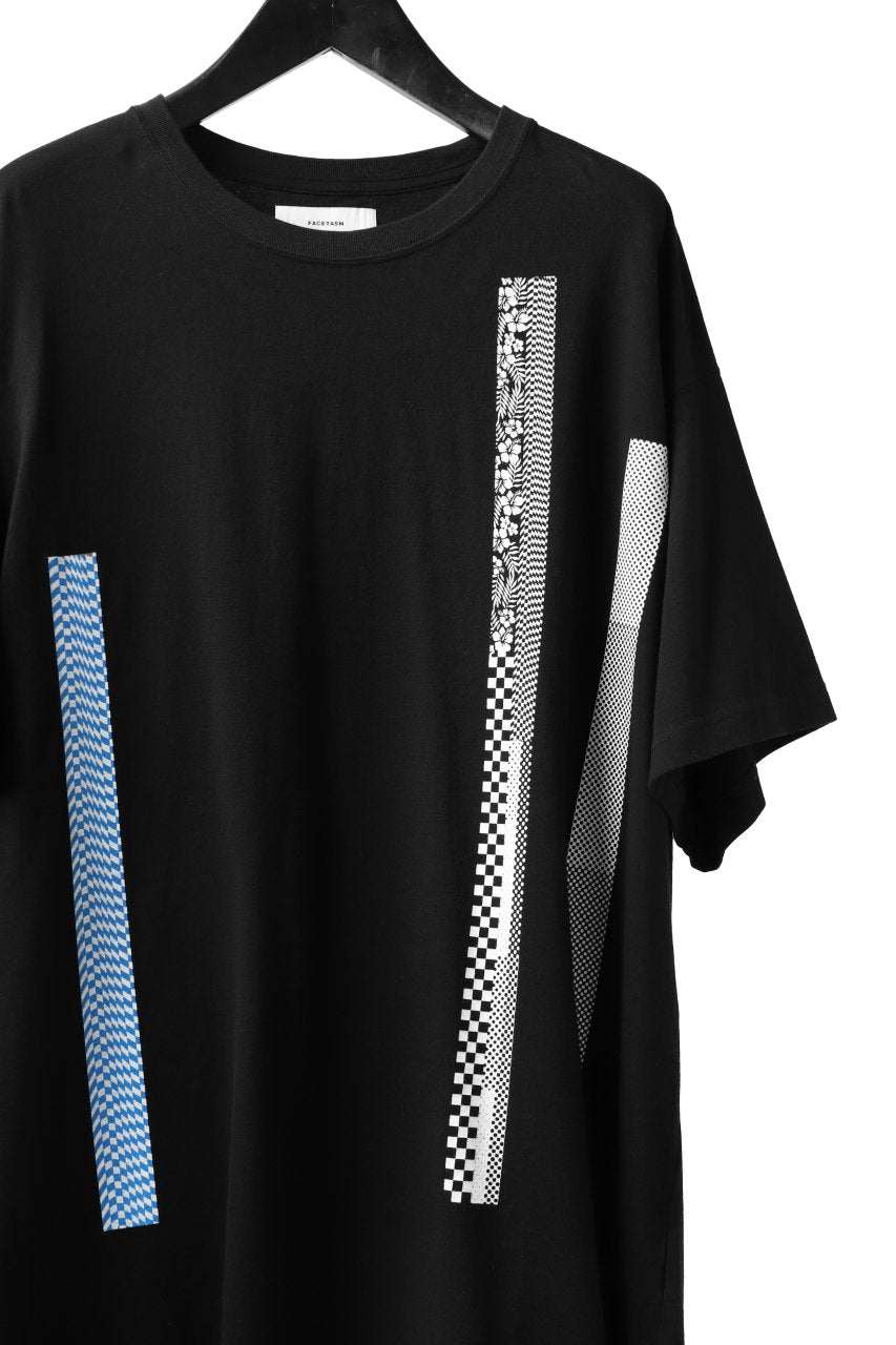 画像をギャラリービューアに読み込む, FACETASM BARCODE PRINT TEE (BLACK)