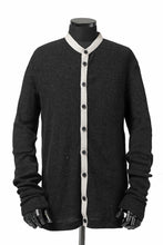 Load image into Gallery viewer, KLASICA BLACK DOG CARDIGAN / WEANER WOOL RIB (SHADOW)