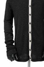 Load image into Gallery viewer, KLASICA BLACK DOG CARDIGAN / WEANER WOOL RIB (SHADOW)