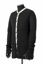 Load image into Gallery viewer, KLASICA BLACK DOG CARDIGAN / WEANER WOOL RIB (SHADOW)