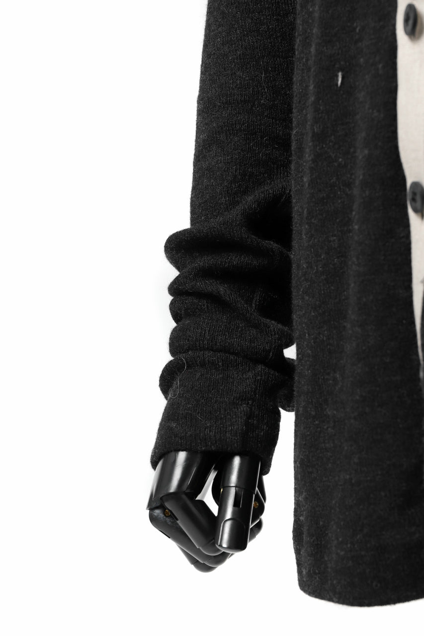 Load image into Gallery viewer, KLASICA BLACK DOG CARDIGAN / WEANER WOOL RIB (SHADOW)