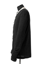 Load image into Gallery viewer, KLASICA BLACK DOG CARDIGAN / WEANER WOOL RIB (SHADOW)