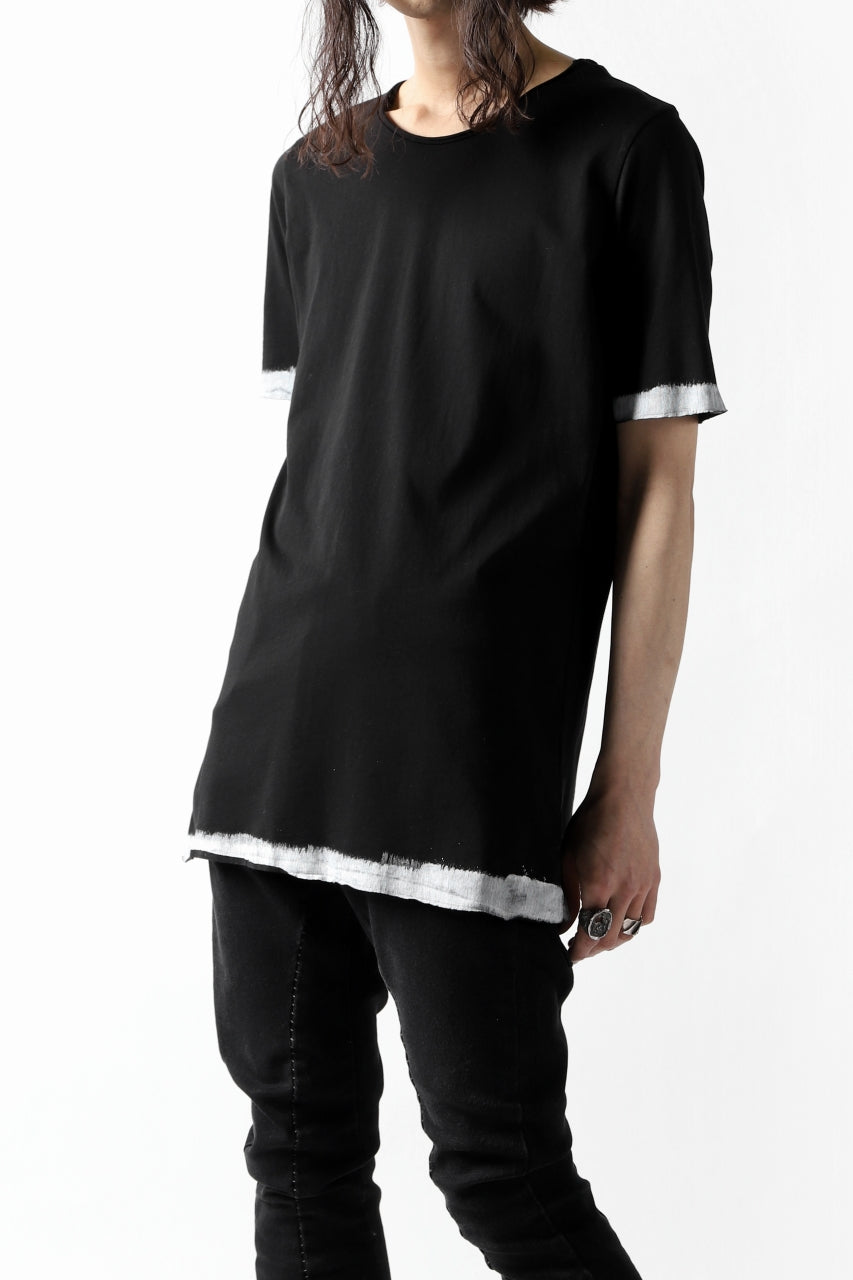 画像をギャラリービューアに読み込む, thomkrom BRUSH PAINT END T-SHIRT (BLACK)
