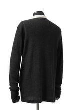 Load image into Gallery viewer, KLASICA BLACK DOG CARDIGAN / WEANER WOOL RIB (SHADOW)