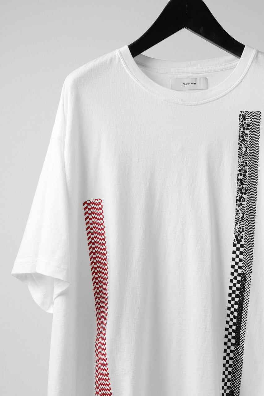 画像をギャラリービューアに読み込む, FACETASM BARCODE PRINT TEE (WHITE)