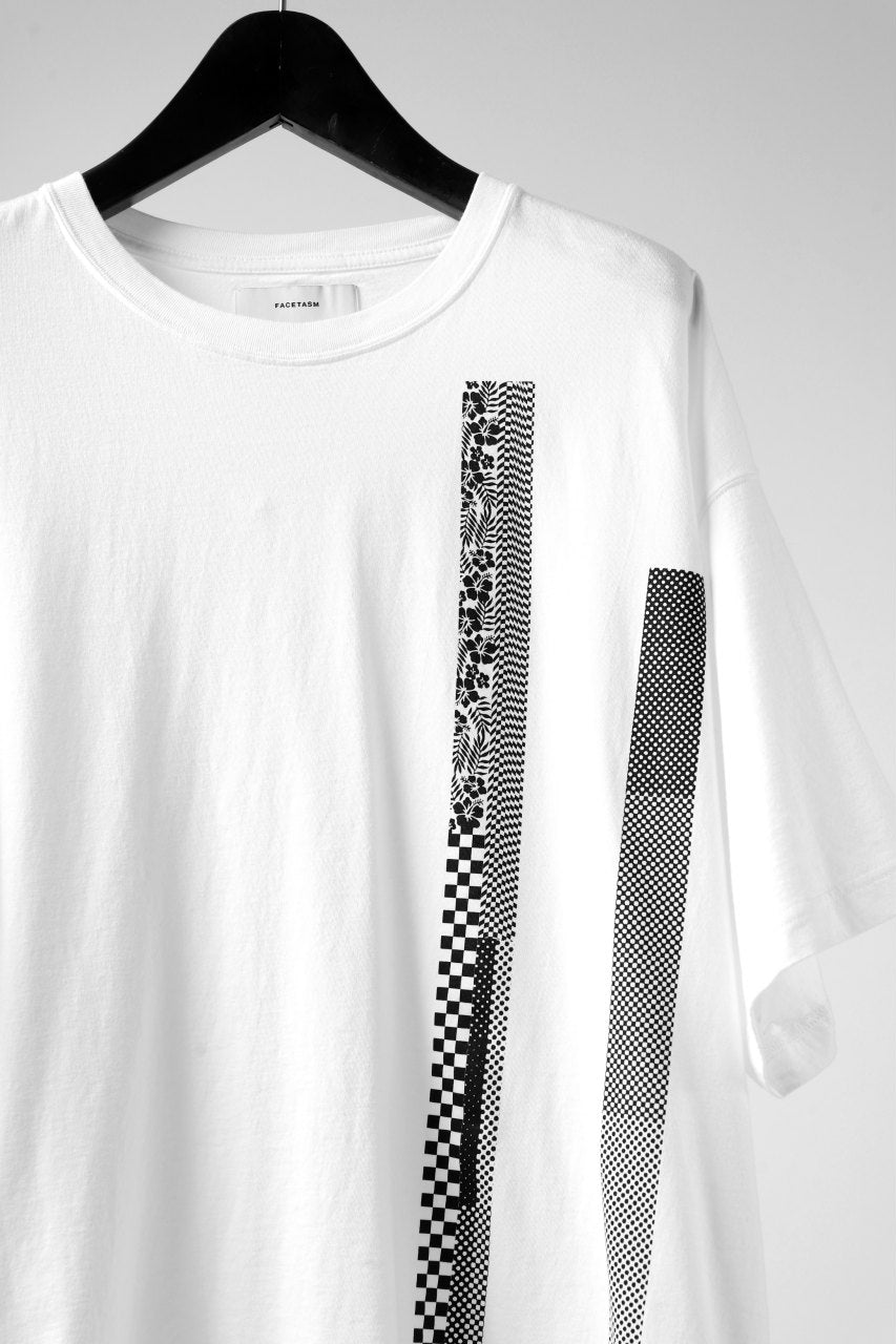 画像をギャラリービューアに読み込む, FACETASM BARCODE PRINT TEE (WHITE)