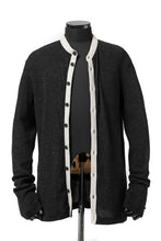 Load image into Gallery viewer, KLASICA BLACK DOG CARDIGAN / WEANER WOOL RIB (SHADOW)
