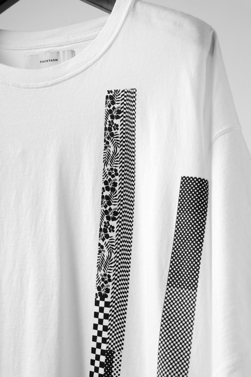 画像をギャラリービューアに読み込む, FACETASM BARCODE PRINT TEE (WHITE)