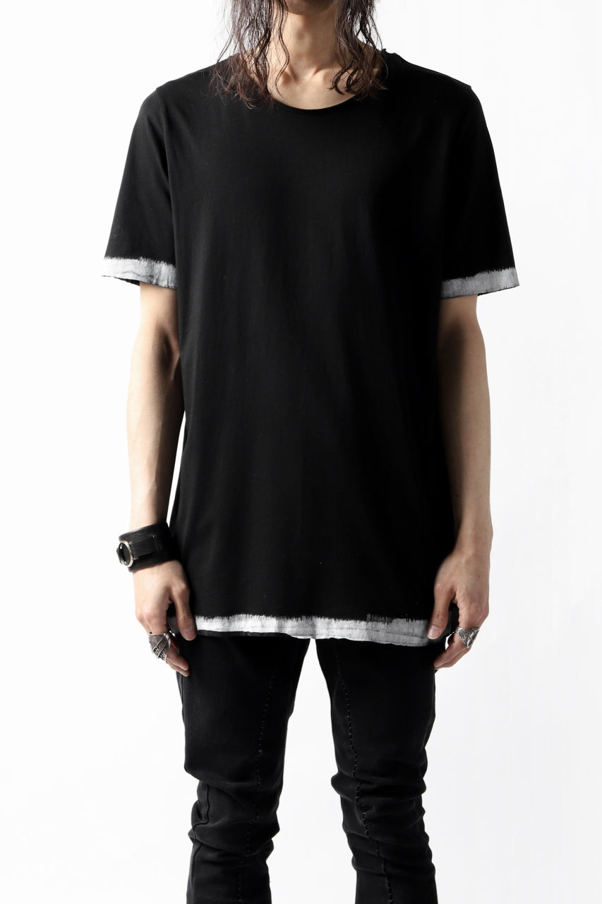 画像をギャラリービューアに読み込む, thomkrom BRUSH PAINT END T-SHIRT (BLACK)