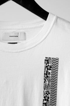 画像をギャラリービューアに読み込む, FACETASM BARCODE PRINT TEE (WHITE)