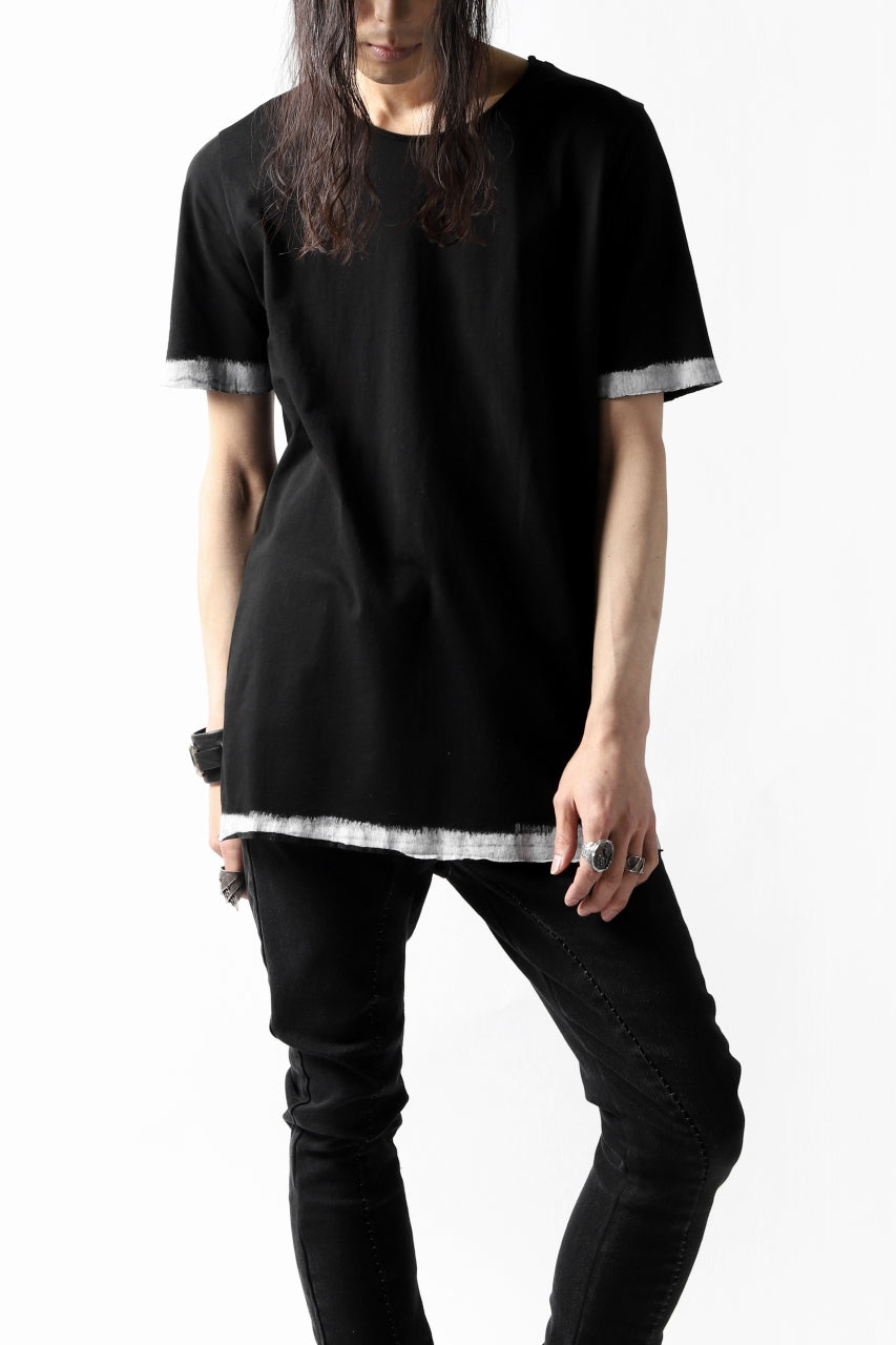 画像をギャラリービューアに読み込む, thomkrom BRUSH PAINT END T-SHIRT (BLACK)