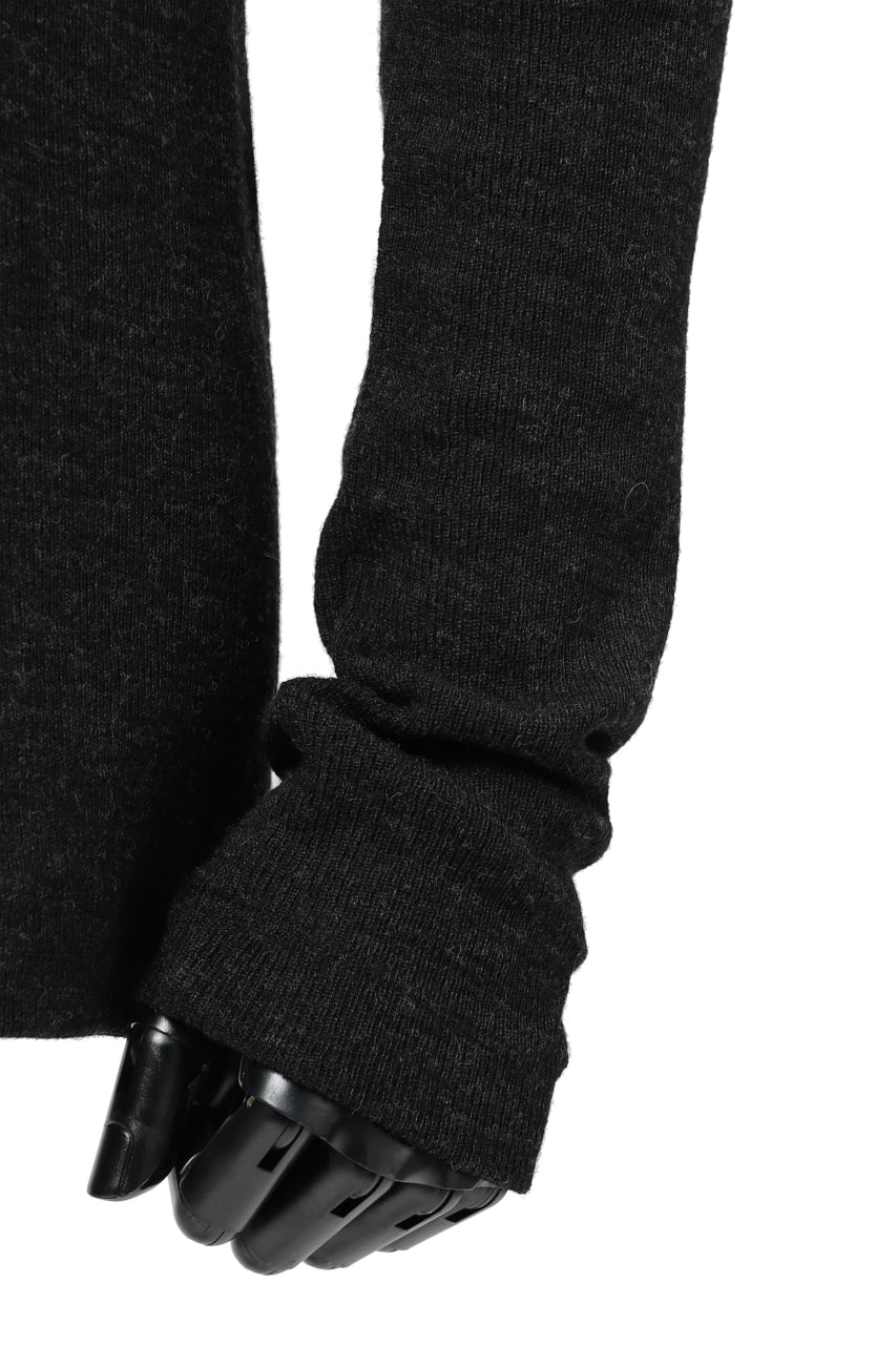 画像をギャラリービューアに読み込む, KLASICA SMOKE TURTLE NECK KNIT SWEATER / WEANER WOOL RIB (SHADOW)