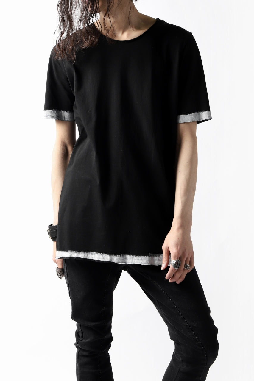 画像をギャラリービューアに読み込む, thomkrom BRUSH PAINT END T-SHIRT (BLACK)
