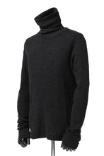 画像をギャラリービューアに読み込む, KLASICA SMOKE TURTLE NECK KNIT SWEATER / WEANER WOOL RIB (SHADOW)