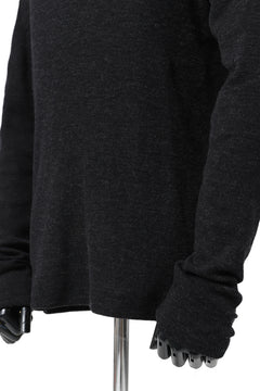 画像をギャラリービューアに読み込む, KLASICA SMOKE TURTLE NECK KNIT SWEATER / WEANER WOOL RIB (SHADOW)