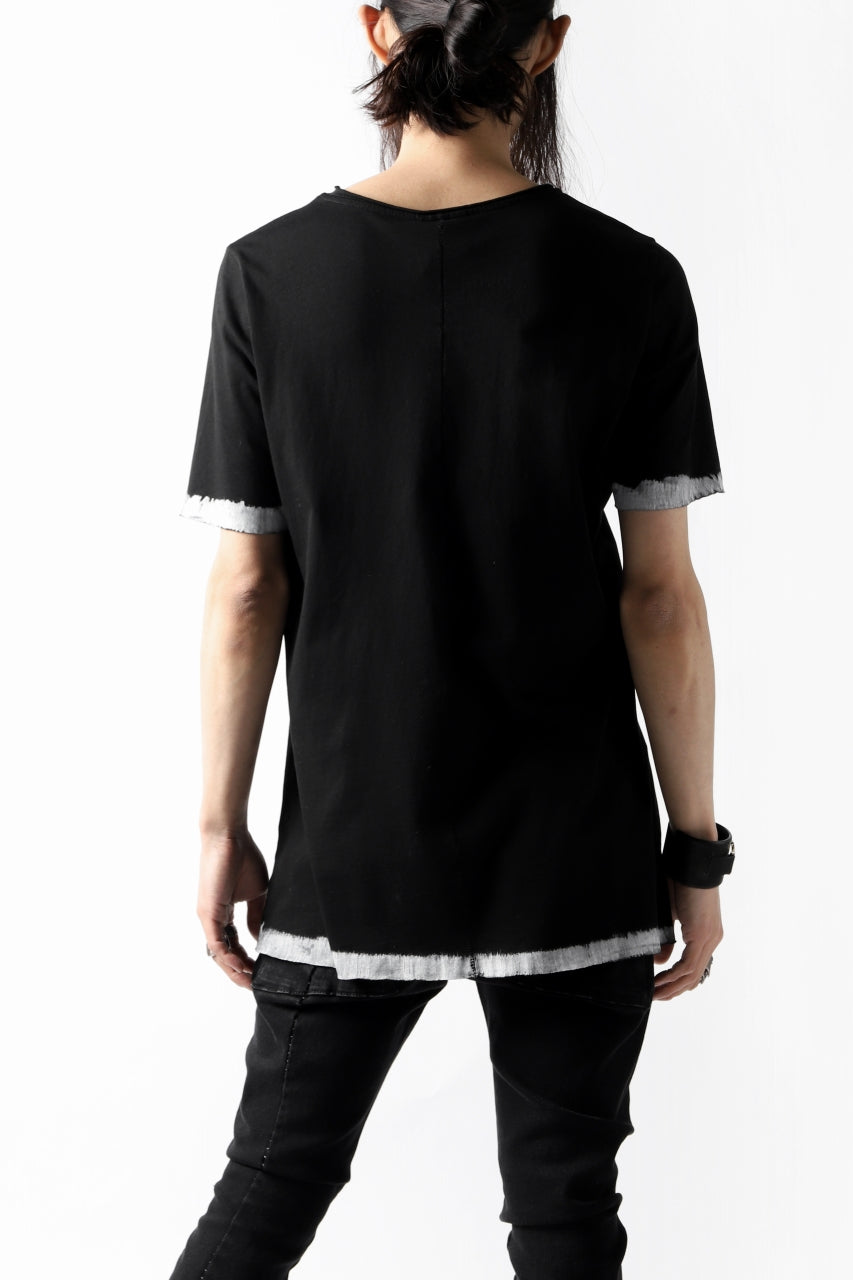画像をギャラリービューアに読み込む, thomkrom BRUSH PAINT END T-SHIRT (BLACK)