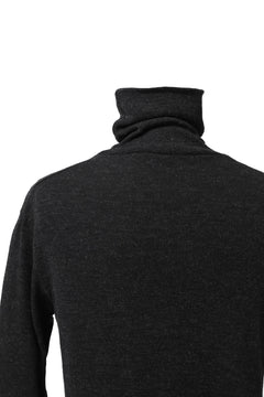 画像をギャラリービューアに読み込む, KLASICA SMOKE TURTLE NECK KNIT SWEATER / WEANER WOOL RIB (SHADOW)
