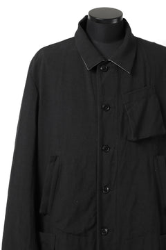 画像をギャラリービューアに読み込む, KLASICA KISTEL WORK COAT / MONOTONE HOUND TOOTH (BLACK)