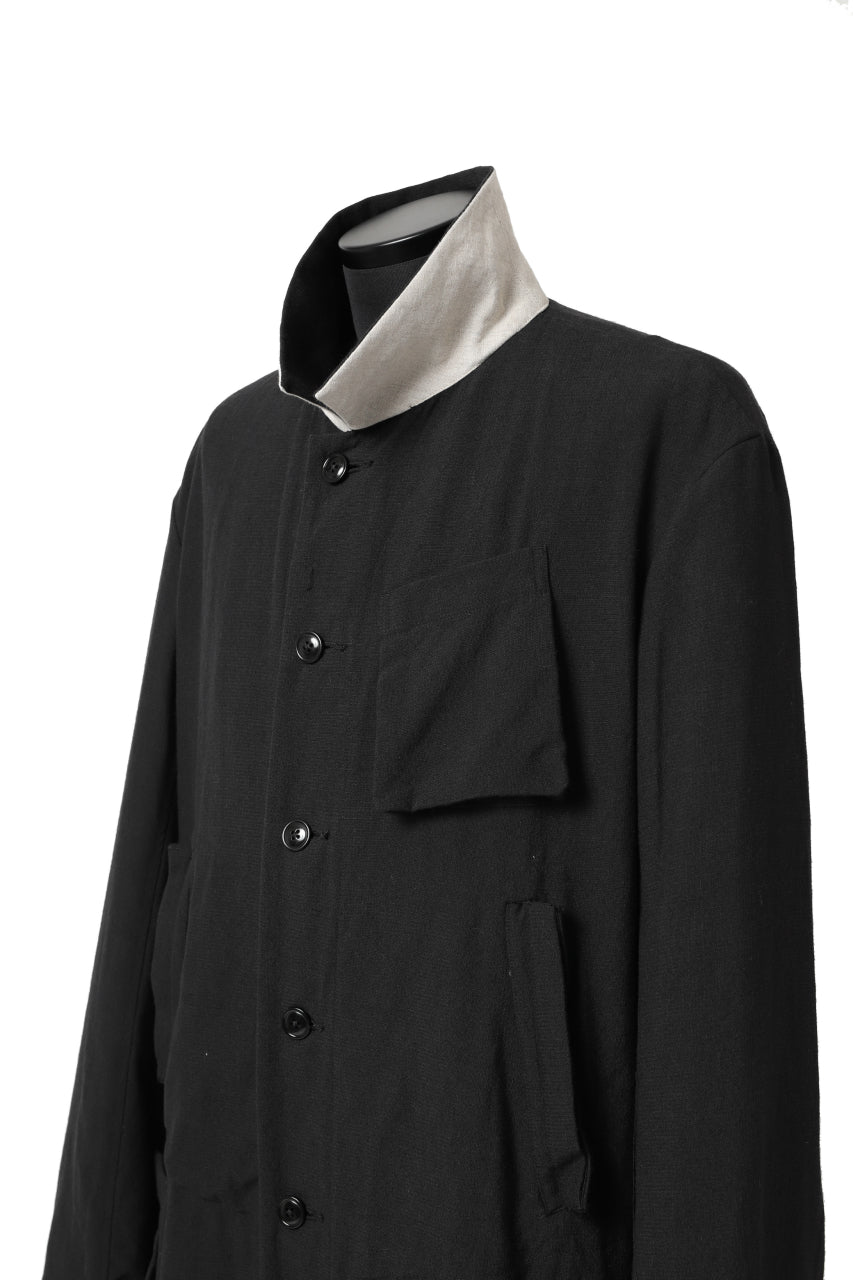 画像をギャラリービューアに読み込む, KLASICA KISTEL WORK COAT / MONOTONE HOUND TOOTH (BLACK)