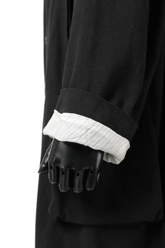 画像をギャラリービューアに読み込む, KLASICA KISTEL WORK COAT / MONOTONE HOUND TOOTH (BLACK)