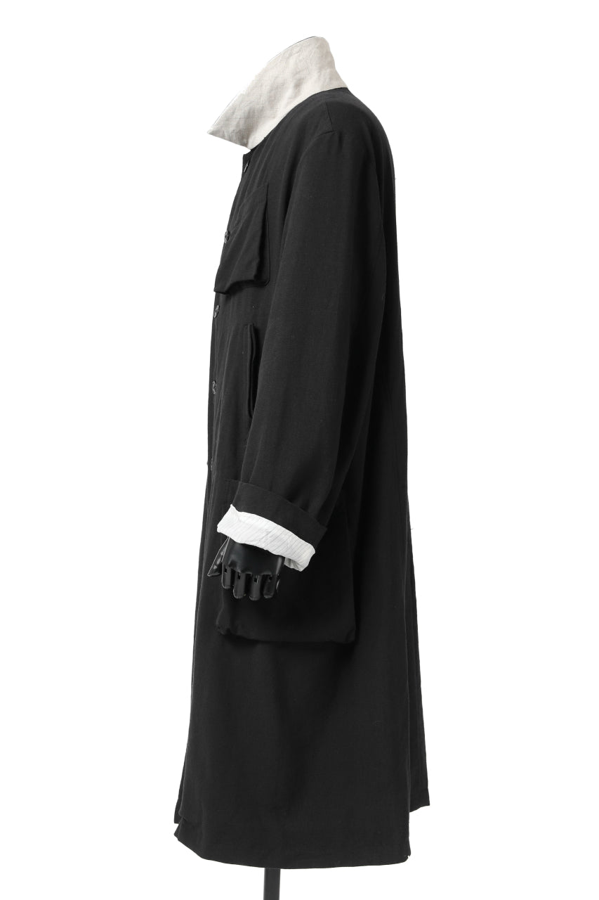 画像をギャラリービューアに読み込む, KLASICA KISTEL WORK COAT / MONOTONE HOUND TOOTH (BLACK)