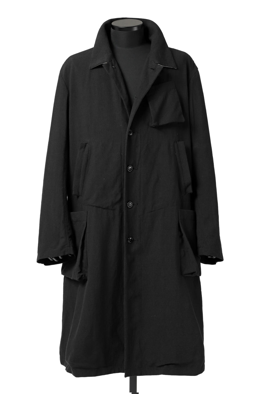 画像をギャラリービューアに読み込む, KLASICA KISTEL WORK COAT / MONOTONE HOUND TOOTH (BLACK)