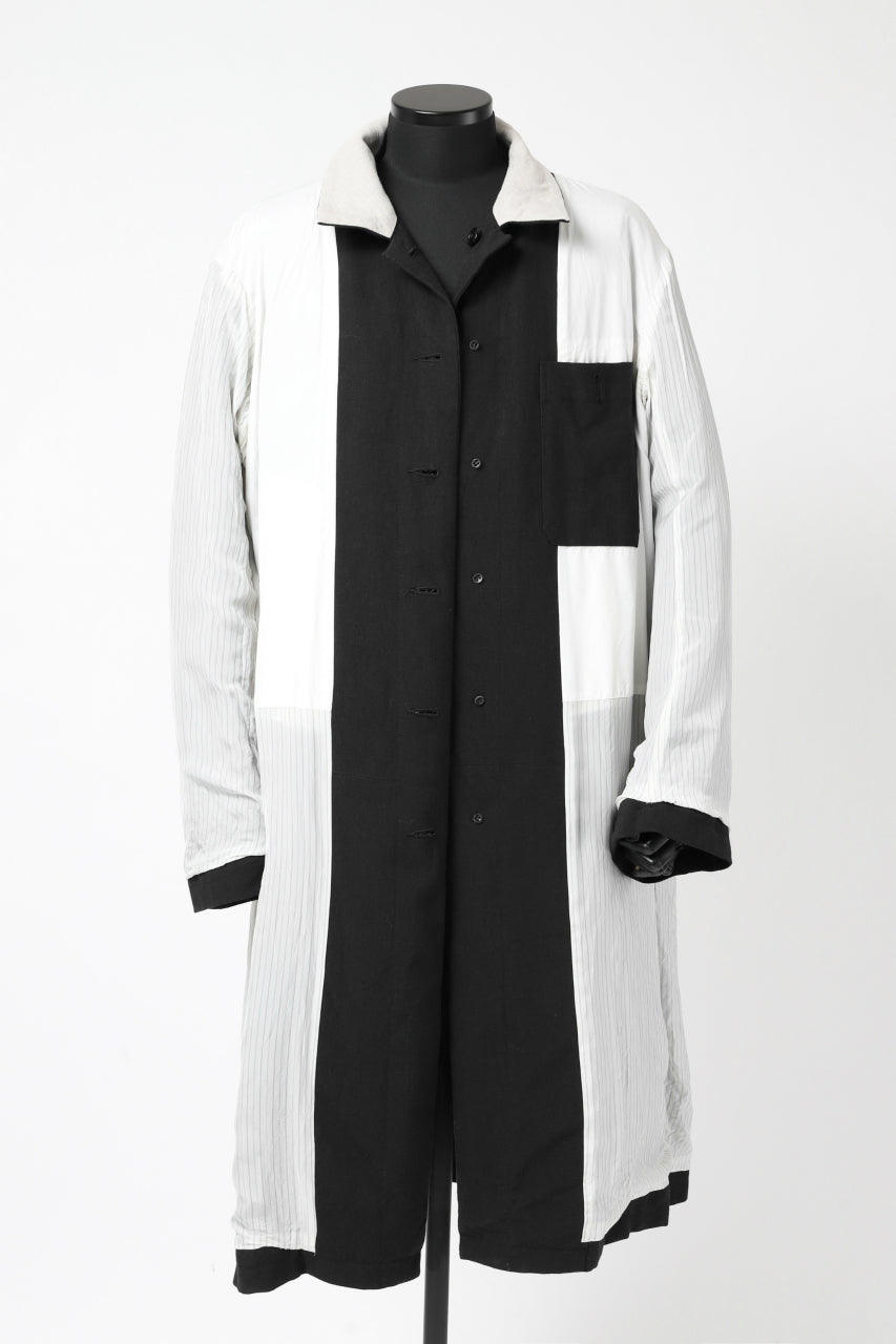 画像をギャラリービューアに読み込む, KLASICA KISTEL WORK COAT / MONOTONE HOUND TOOTH (BLACK)