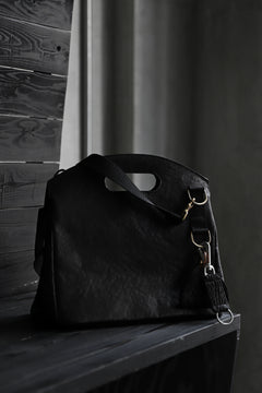画像をギャラリービューアに読み込む, ierib BARK 2WAY HAND SHOULDER BAG / FVT Oiled Horse (BLACK)