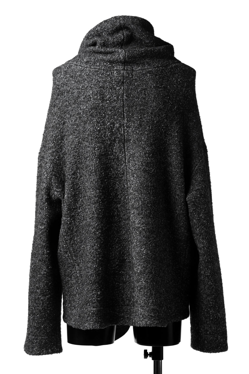 画像をギャラリービューアに読み込む, SOSNOVSKA CRAWLED OUT POCKET KNIT SWEATER (BLACK)