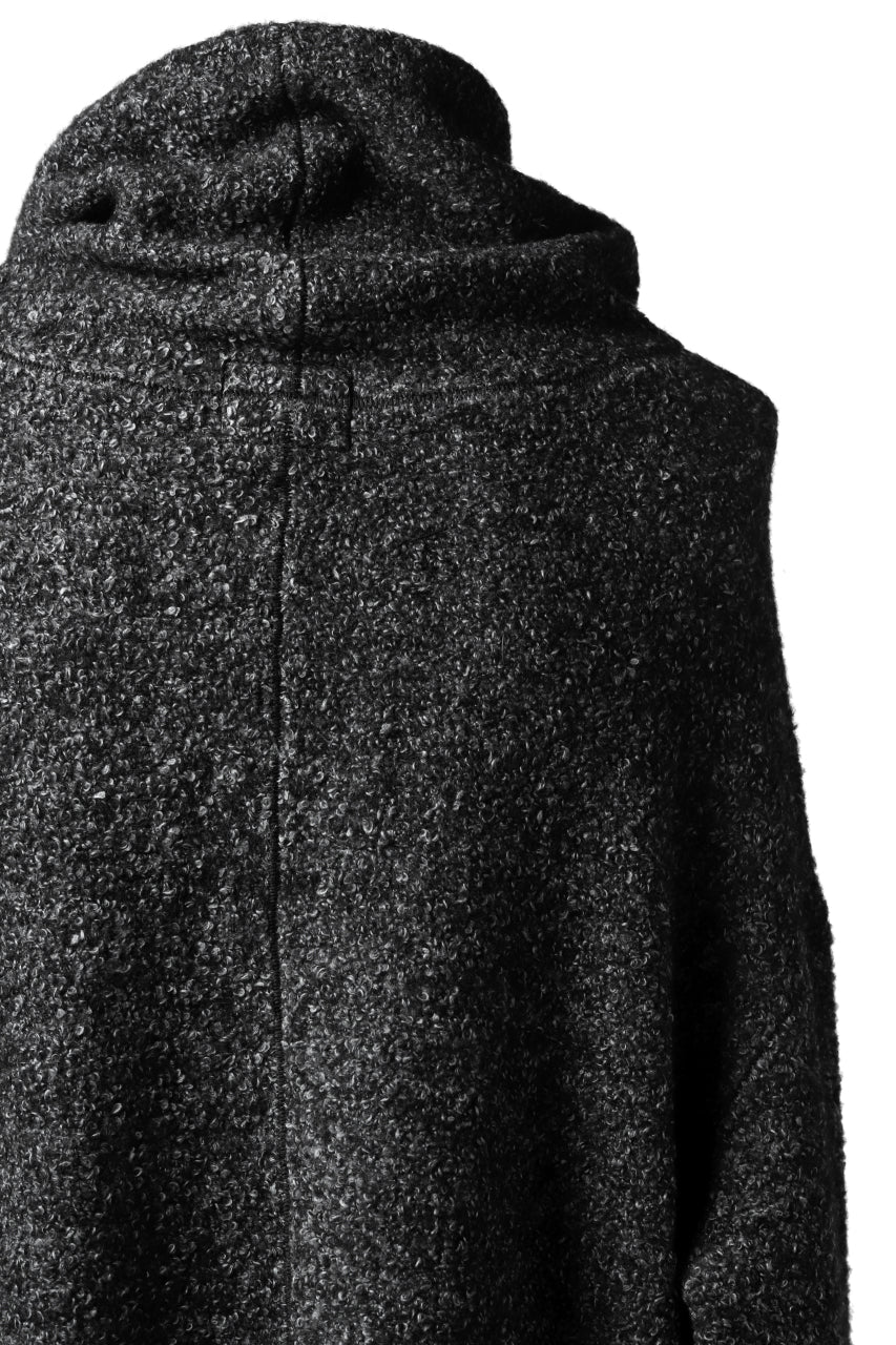 画像をギャラリービューアに読み込む, SOSNOVSKA CRAWLED OUT POCKET KNIT SWEATER (BLACK)