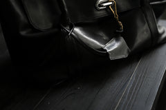 画像をギャラリービューアに読み込む, ierib ONE SHOULDER BOSTON BAG / smooth horse leather (BLACK)