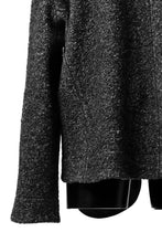 画像をギャラリービューアに読み込む, SOSNOVSKA CRAWLED OUT POCKET KNIT SWEATER (BLACK)