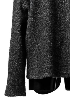 画像をギャラリービューアに読み込む, SOSNOVSKA CRAWLED OUT POCKET KNIT SWEATER (BLACK)