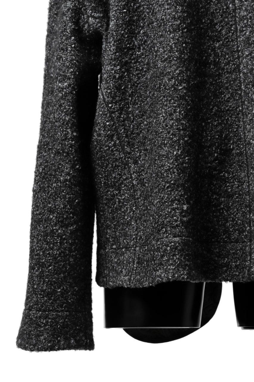 画像をギャラリービューアに読み込む, SOSNOVSKA CRAWLED OUT POCKET KNIT SWEATER (BLACK)