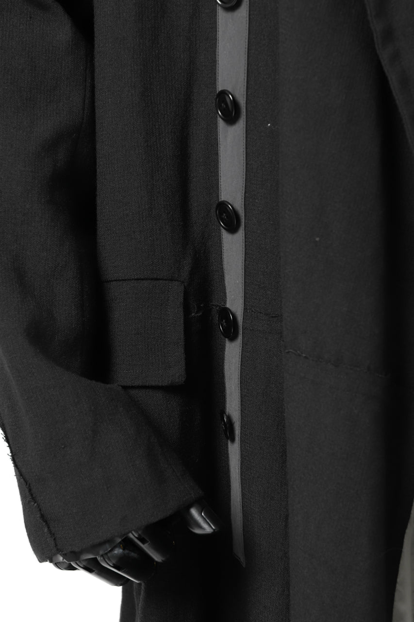 画像をギャラリービューアに読み込む, KLASICA HM-C DOUBLE BREASTED COAT / MONOTONE HOUND TOOTH (BLACK)