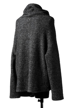 画像をギャラリービューアに読み込む, SOSNOVSKA CRAWLED OUT POCKET KNIT SWEATER (BLACK)