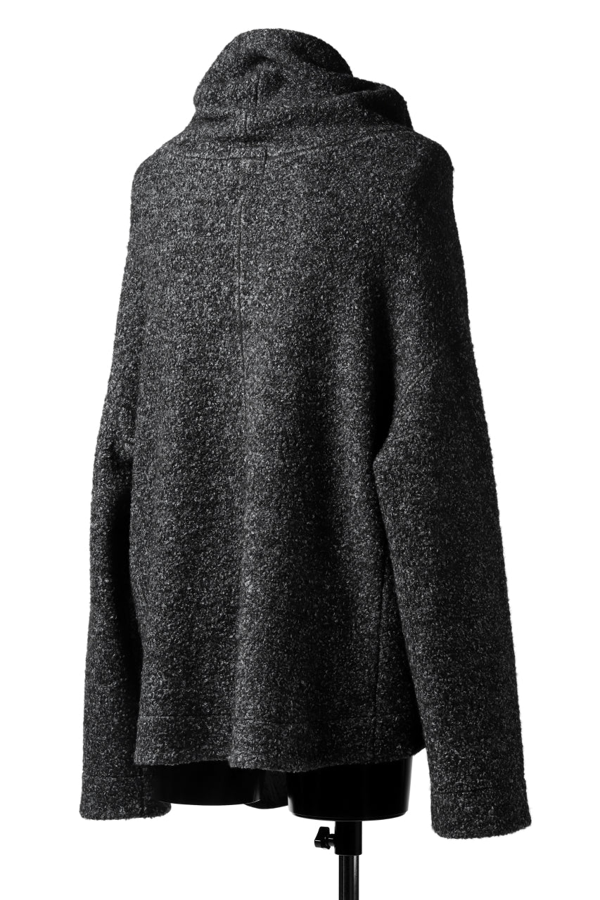 画像をギャラリービューアに読み込む, SOSNOVSKA CRAWLED OUT POCKET KNIT SWEATER (BLACK)