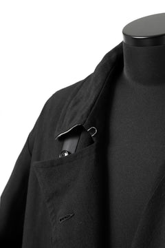画像をギャラリービューアに読み込む, KLASICA HM-C DOUBLE BREASTED COAT / MONOTONE HOUND TOOTH (BLACK)