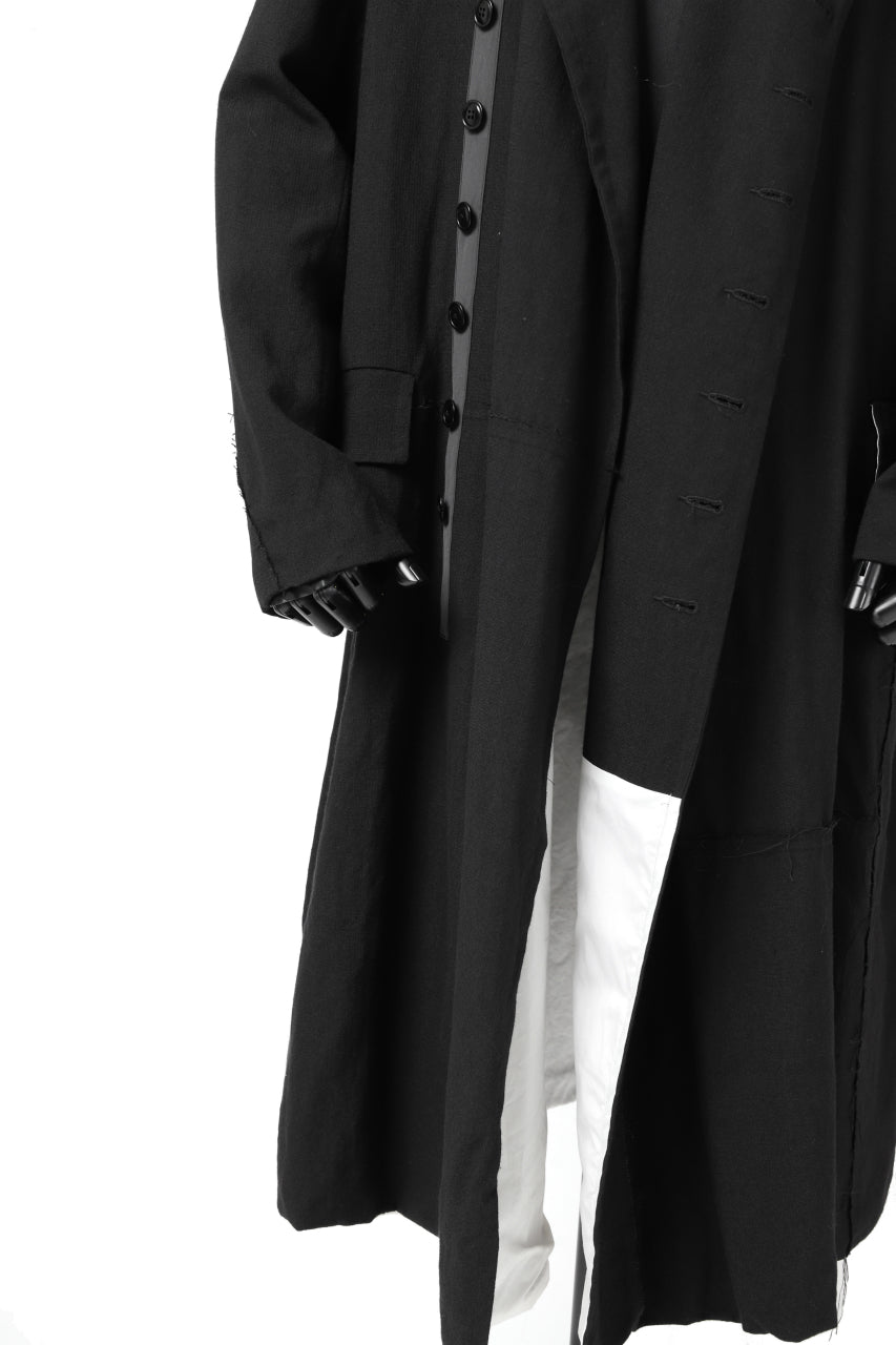 画像をギャラリービューアに読み込む, KLASICA HM-C DOUBLE BREASTED COAT / MONOTONE HOUND TOOTH (BLACK)