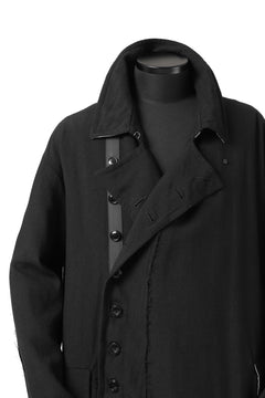 画像をギャラリービューアに読み込む, KLASICA HM-C DOUBLE BREASTED COAT / MONOTONE HOUND TOOTH (BLACK)