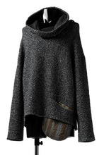 画像をギャラリービューアに読み込む, SOSNOVSKA CRAWLED OUT POCKET KNIT SWEATER (BLACK)
